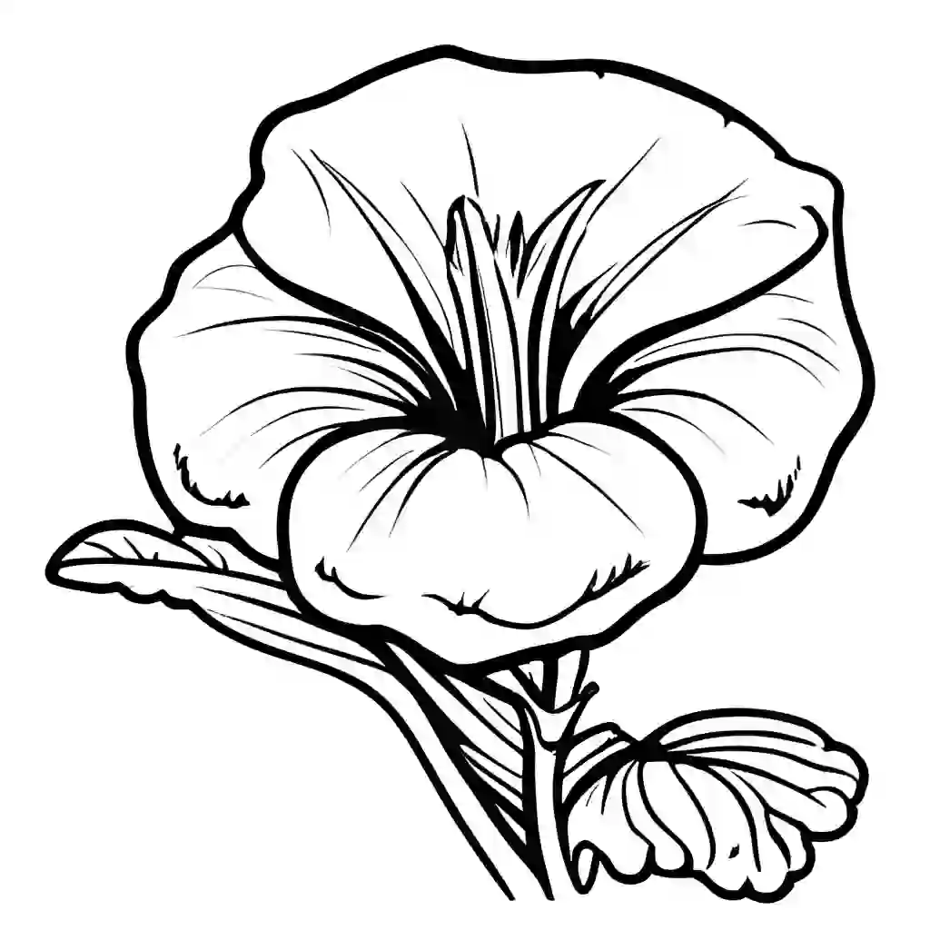Petunias coloring pages